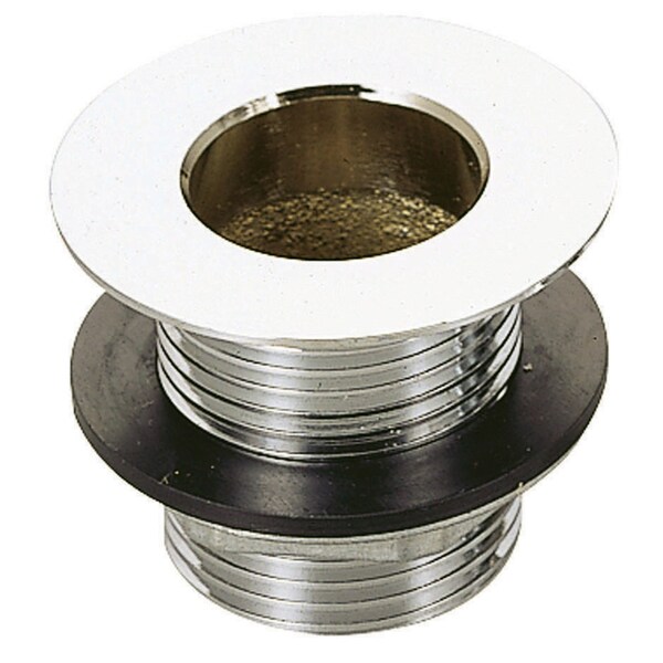 Bk Resources Drain Plug, 1" NPS Drain Size, 1-7/8" Flange, 1-1/2" L, Chrome BKDR-15CP - main